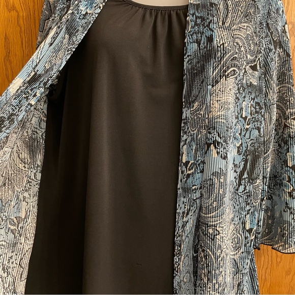 CARROLL REED CLASSICS Tank Top Attached Open 3/4 Sleeve Cover Up Blouse -1 Piece - Picture 5 of 12